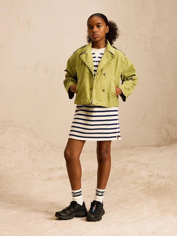 Bellerose Trench Court Kaki Oversize Pour Filles