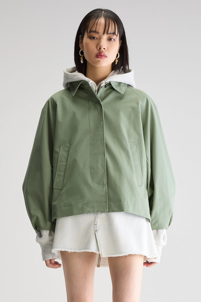 Bellerose Trench Vert Kaki Pour Femmes
