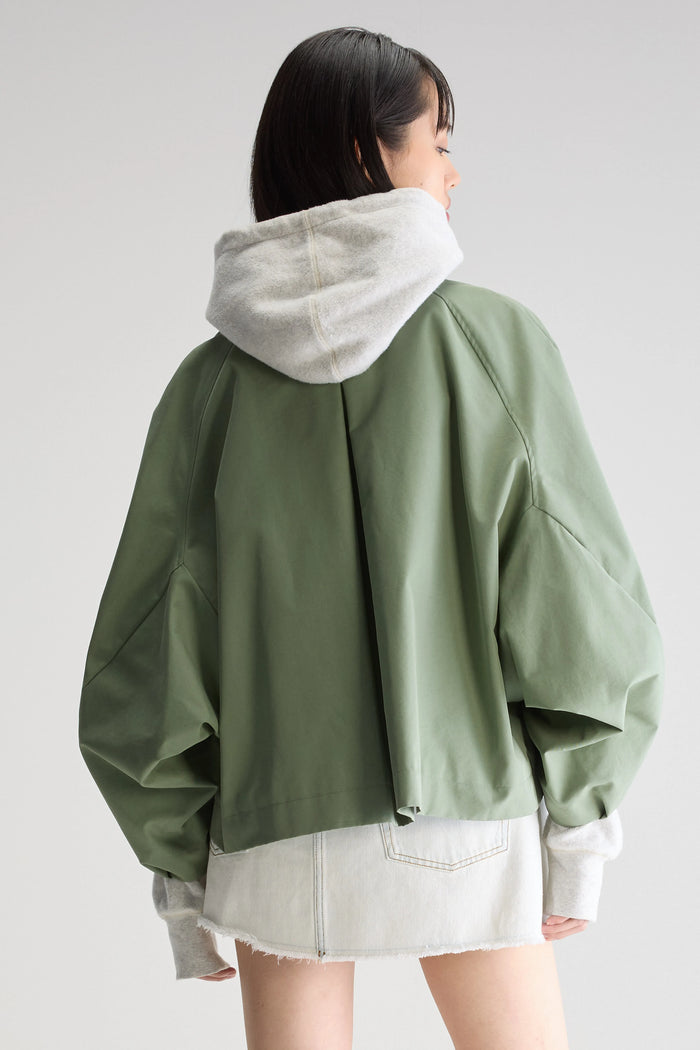 Bellerose Trench Vert Kaki Pour Femmes