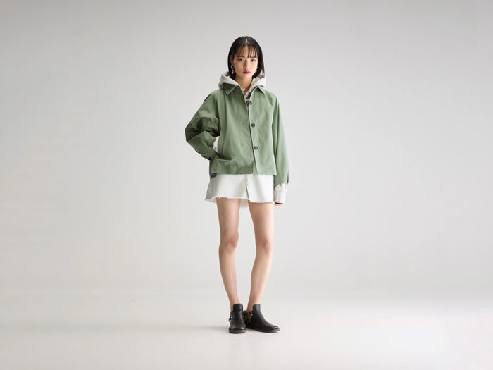 Bellerose Trench vert kaki pour femmes