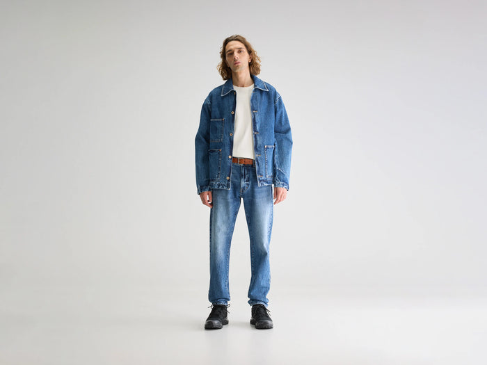 Bellerose Veste classique en denim bleu pour homme