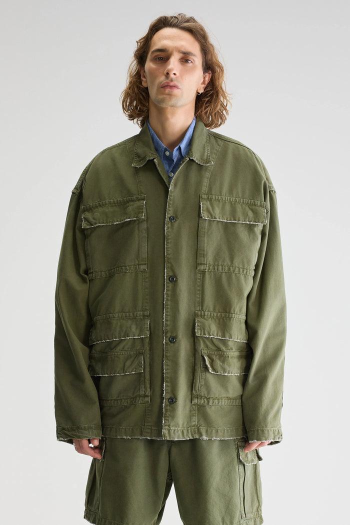 Bellerose Veste Classique Kaki Pour Homme