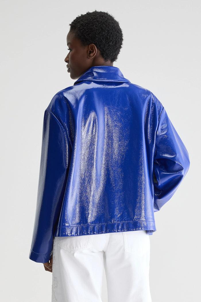 Bellerose Veste Coupe Droite Bleue Pour Femmes