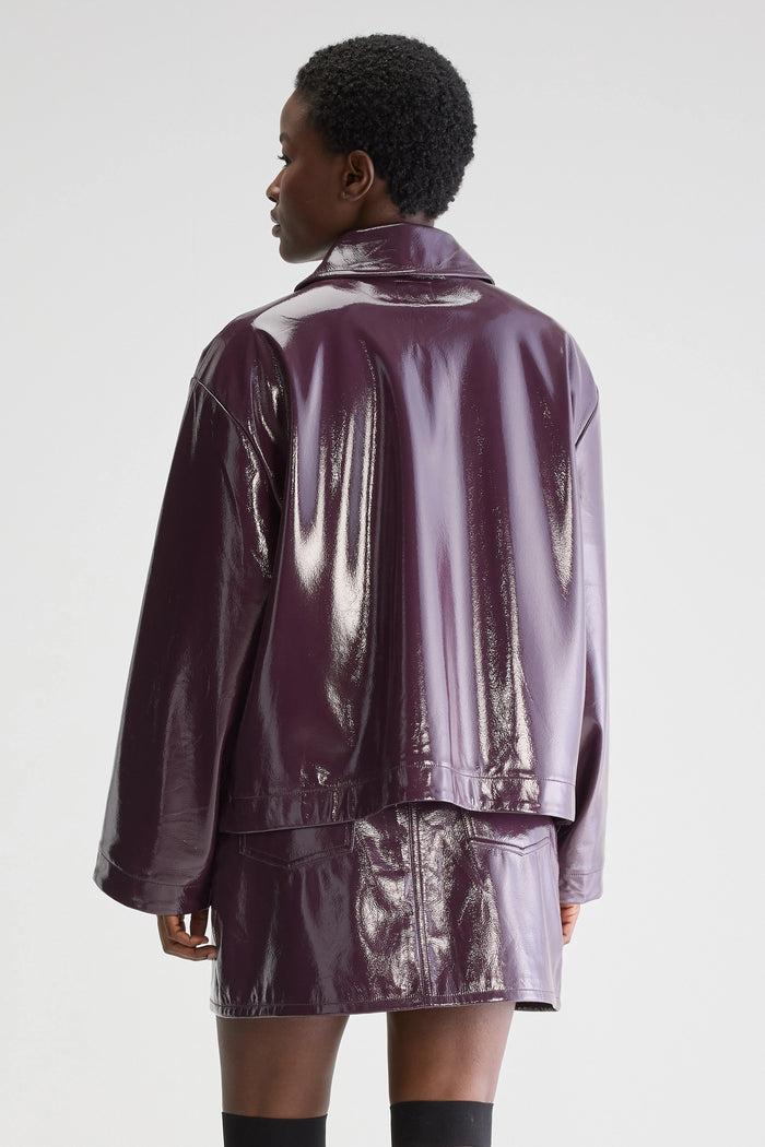 Bellerose Veste Coupe Droite Bordeaux Pour Femmes