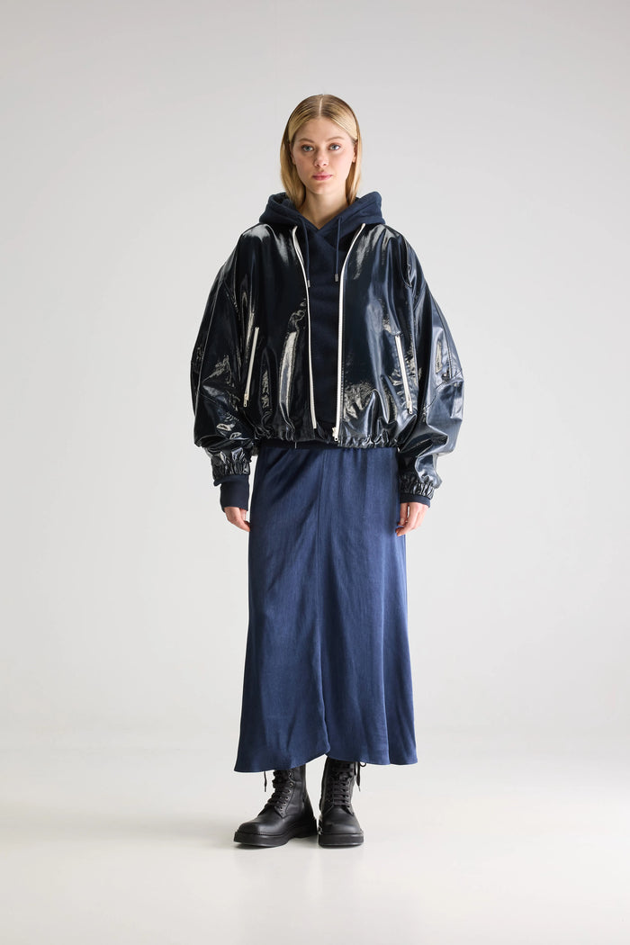 Bellerose Veste Oversize Bleu Marine Pour Femmes