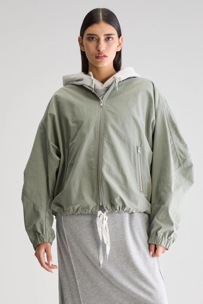 Bellerose Veste Oversize Vert-Gris Pour Femmes