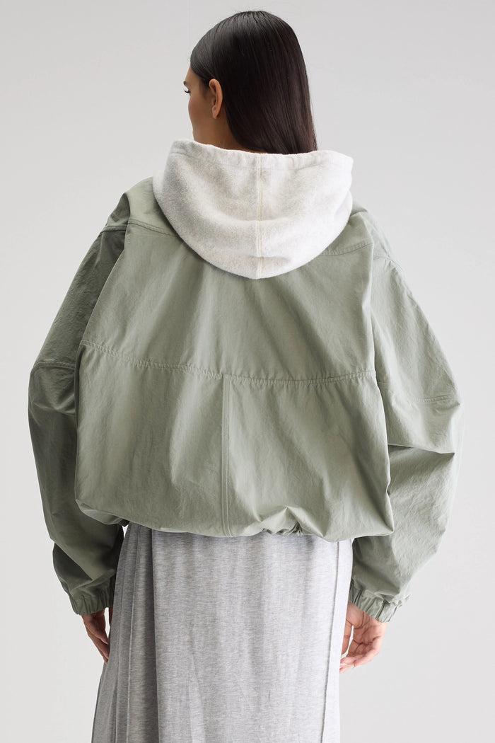 Bellerose Veste Oversize Vert-Gris Pour Femmes