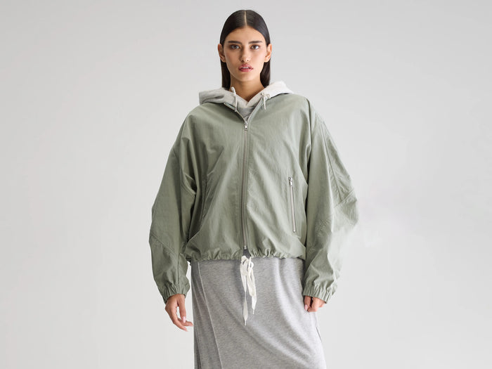 Bellerose Veste Oversize Vert-Gris Pour Femmes