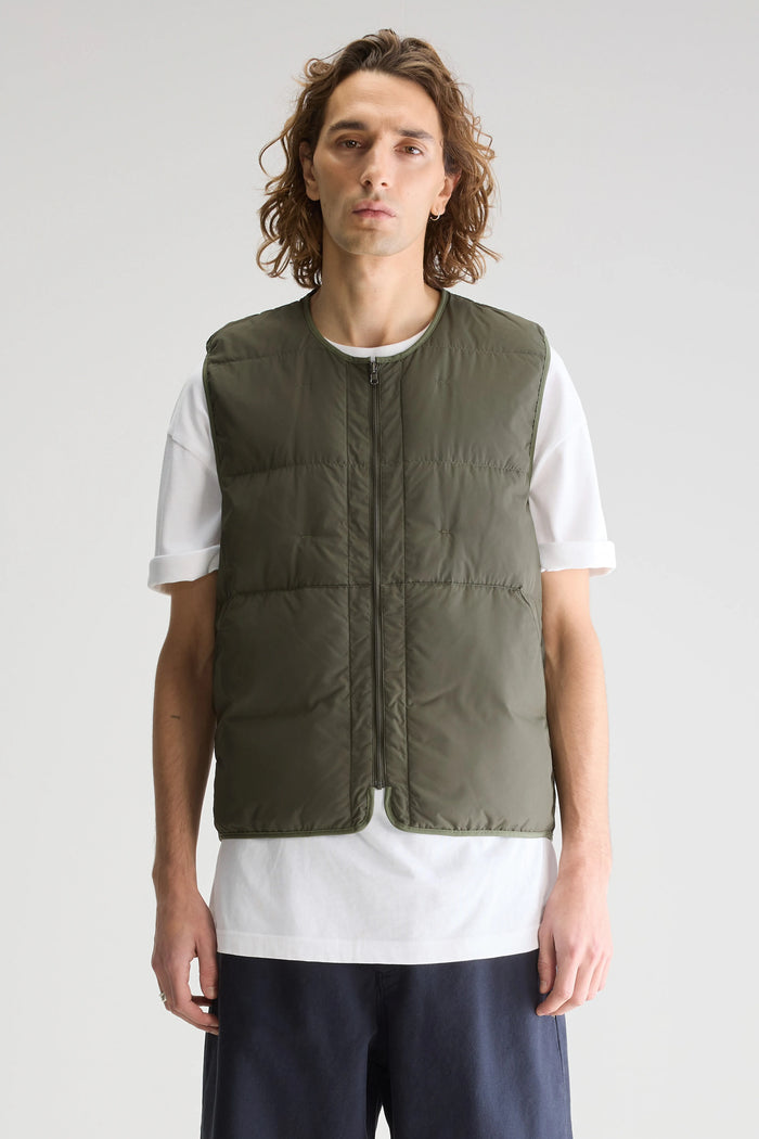 Bellerose Veste Sans Manches Kaki Pour Homme