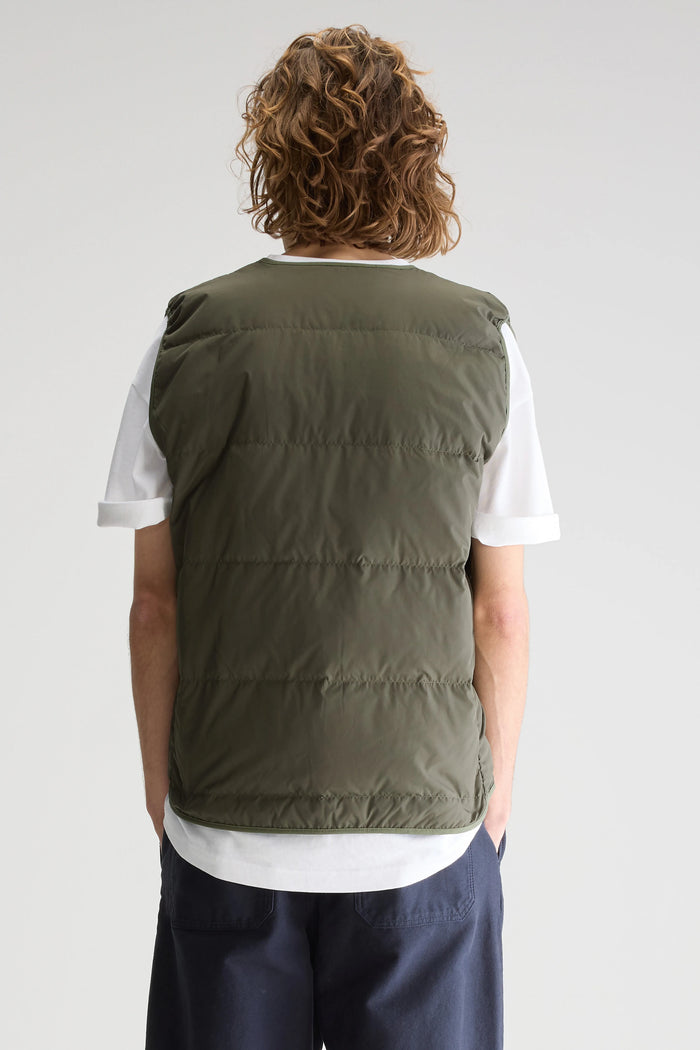 Bellerose Veste Sans Manches Kaki Pour Homme
