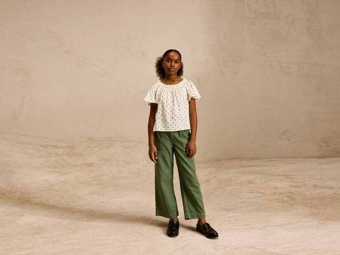 Bellerose Blouse à pois à manches courtes pour filles