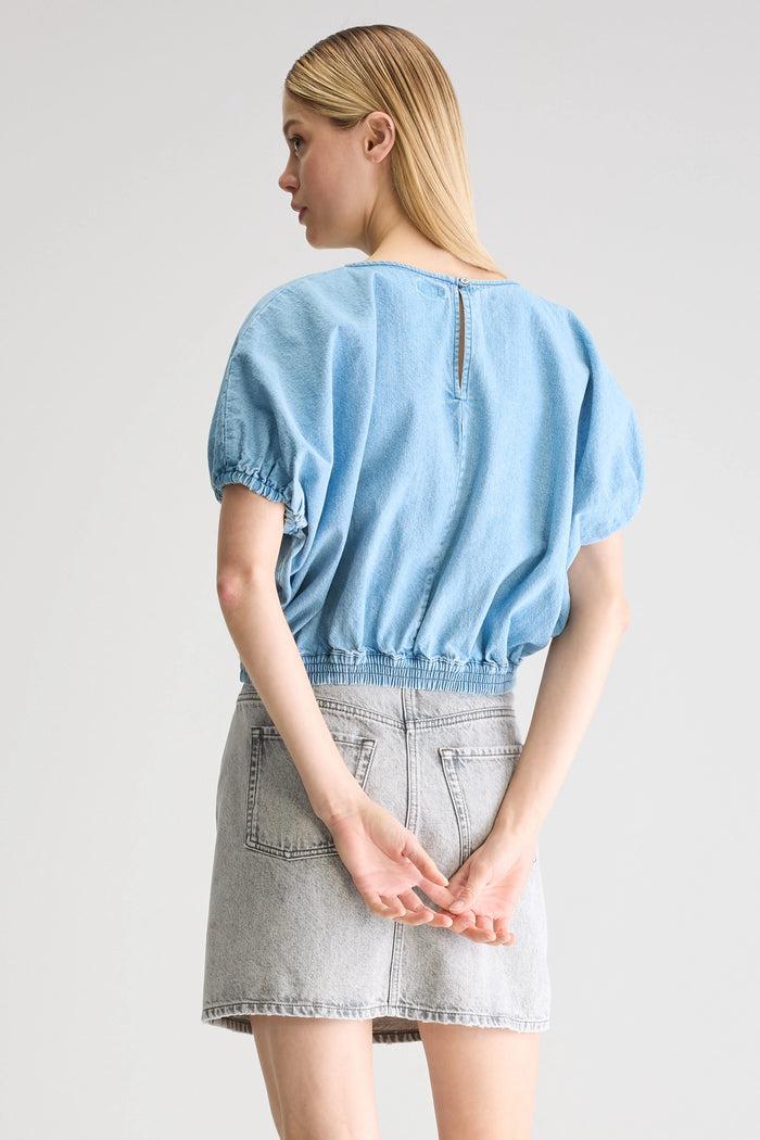 Bellerose Blouse En Denim À Manches Courtes Pour Femmes