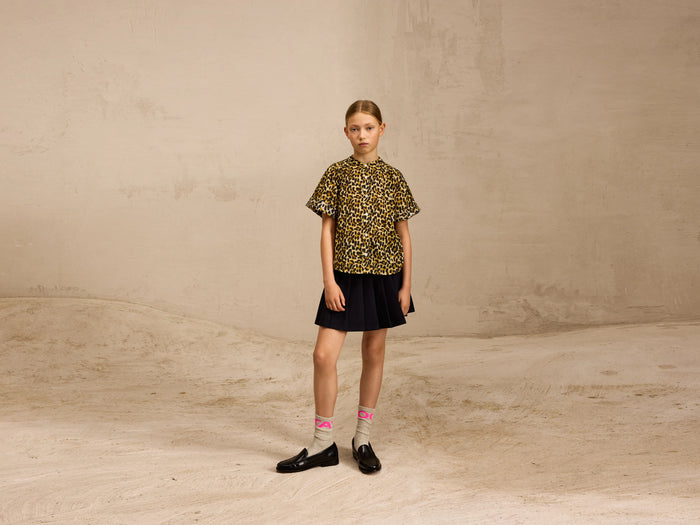 Bellerose Blouse léopard à manches courtes pour filles