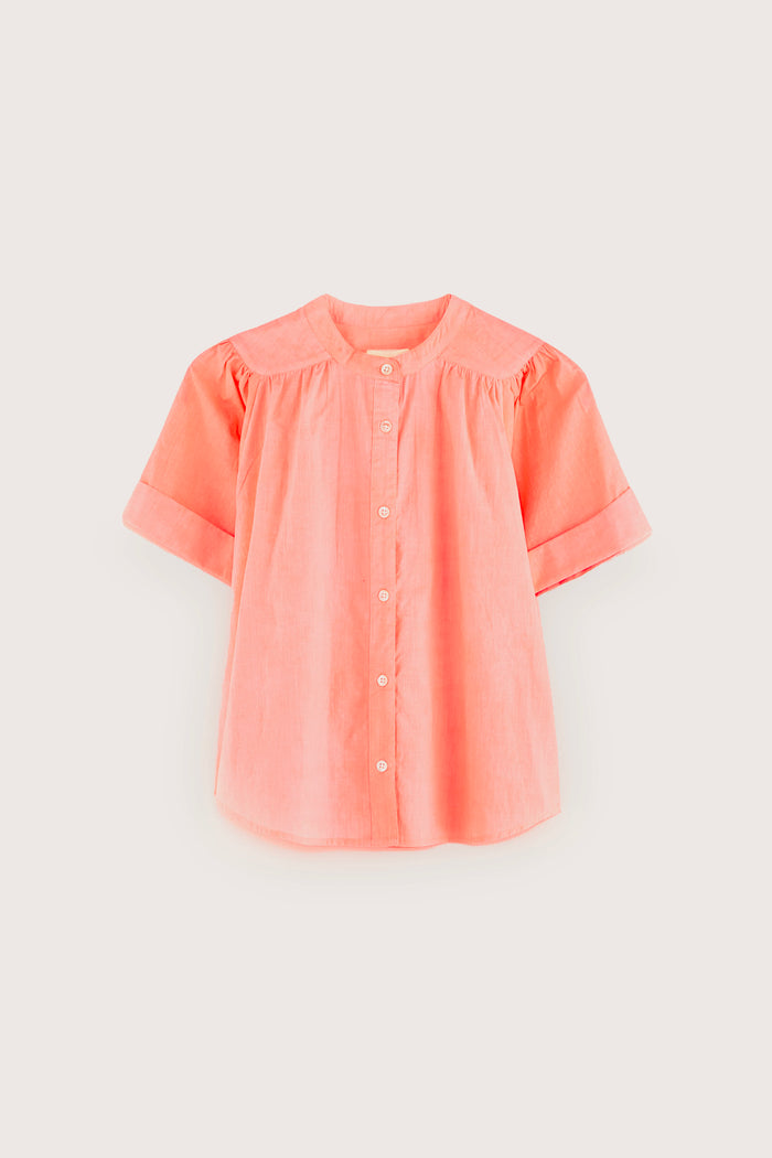 Bellerose Blouse Rose à Manches Courtes Pour Filles