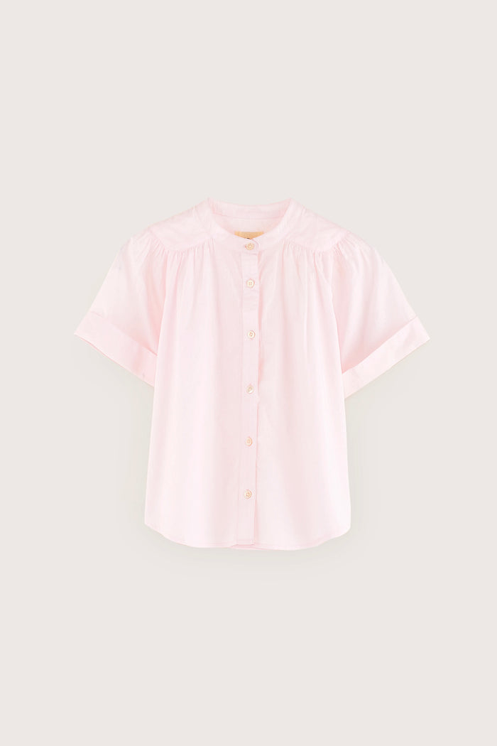 Bellerose Blouse Rose à Manches Courtes Pour Filles