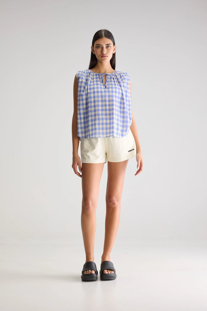 Bellerose Blouse Sans Manches À Carreaux Pour Femmes