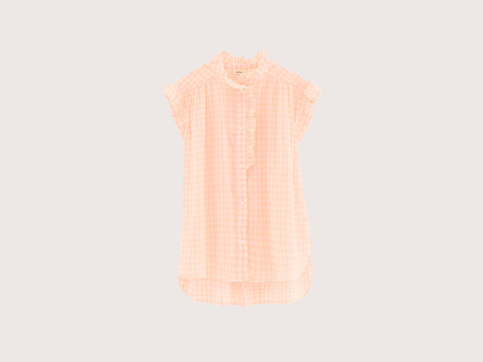 Bellerose Blouse Sans Manches À Carreaux Pour Femmes
