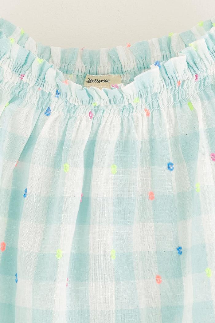 Bellerose Blouse Vichy à Manches Courtes Pour Filles