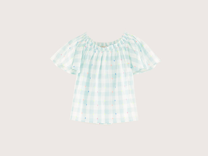 Bellerose Blouse vichy à manches courtes pour filles