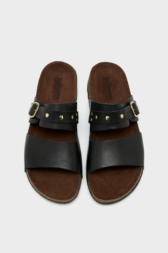 Bosabo Bosabo Black Leather Sandals