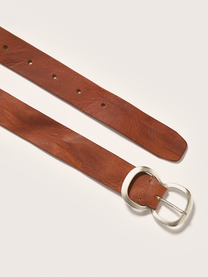 Bellerose Ceinture Classique En Cuir Cognac Pour Femmes
