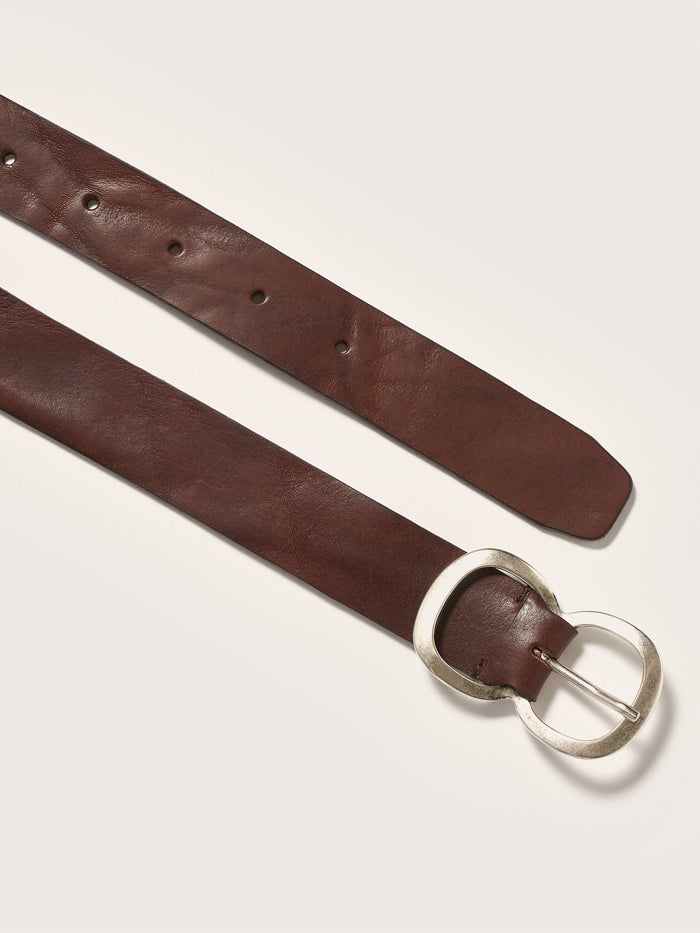 Bellerose Ceinture Classique En Cuir Marron Pour Femmes