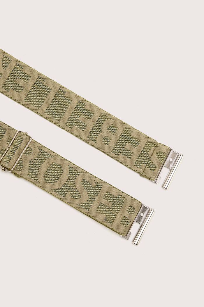 Bellerose Ceinture élastique Imprimé Logo Kaki Pour Femmes