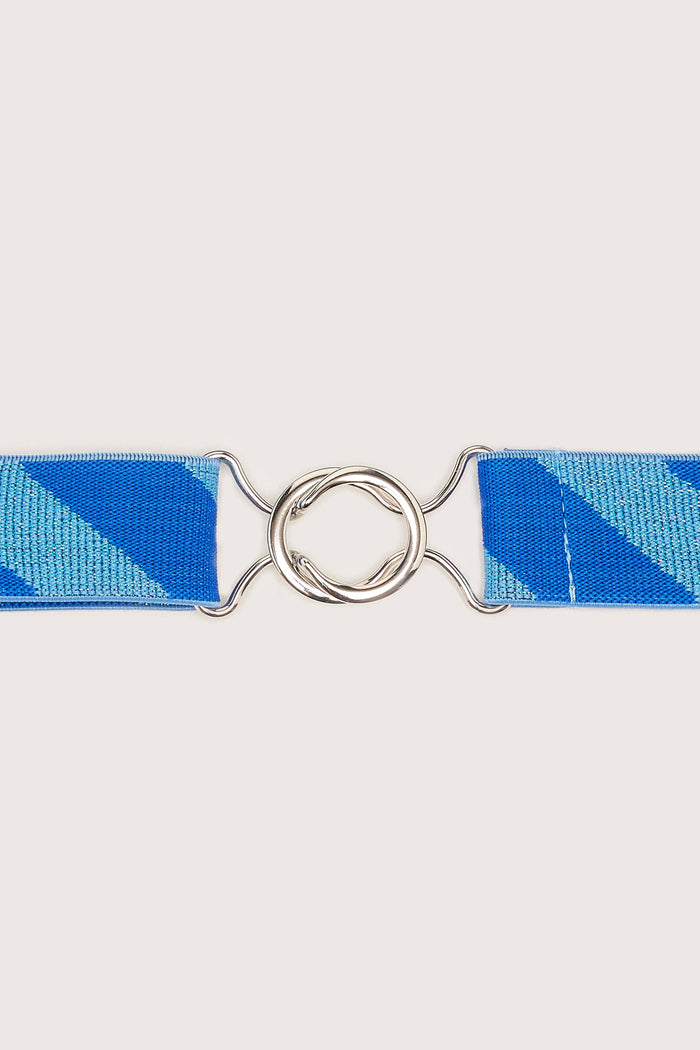 Bellerose Ceinture élastique Rayée Bleue Pour Filles
