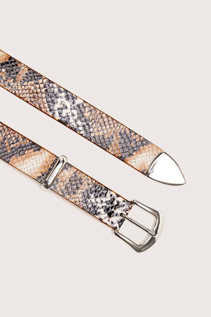 Bellerose Ceinture Western En Cuir Python Pour Femmes