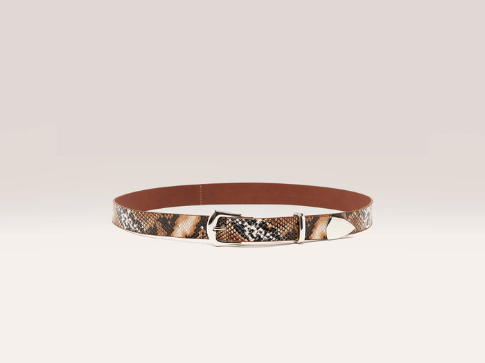 Bellerose Ceinture Western En Cuir Python Pour Femmes