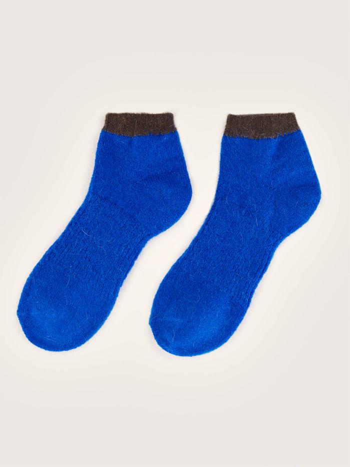 Bellerose Chaussettes à La Cheville Bleues Pour Femmes