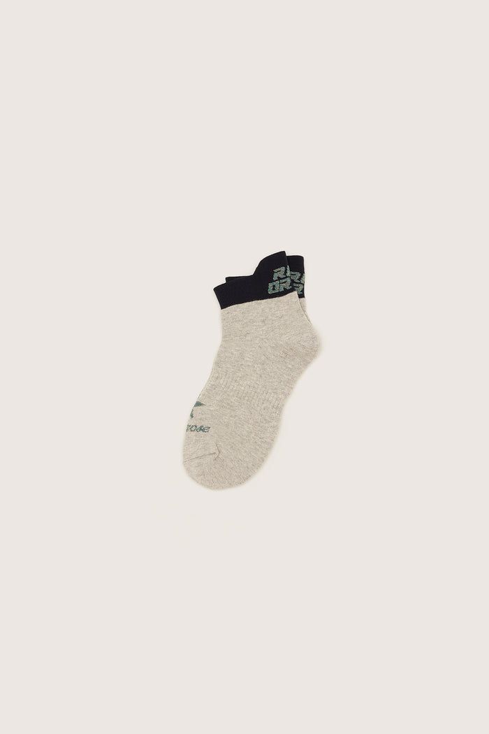 Bellerose Chaussettes Chevilles Avec Logo Gris Pour Femmes