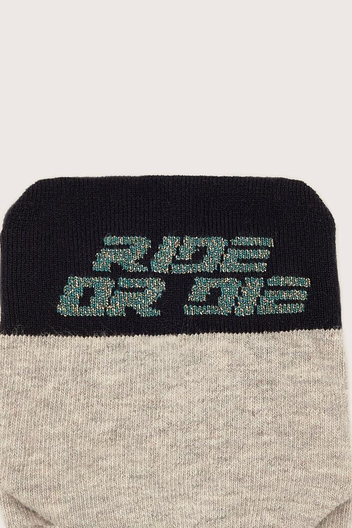 Bellerose Chaussettes Chevilles Avec Logo Gris Pour Femmes