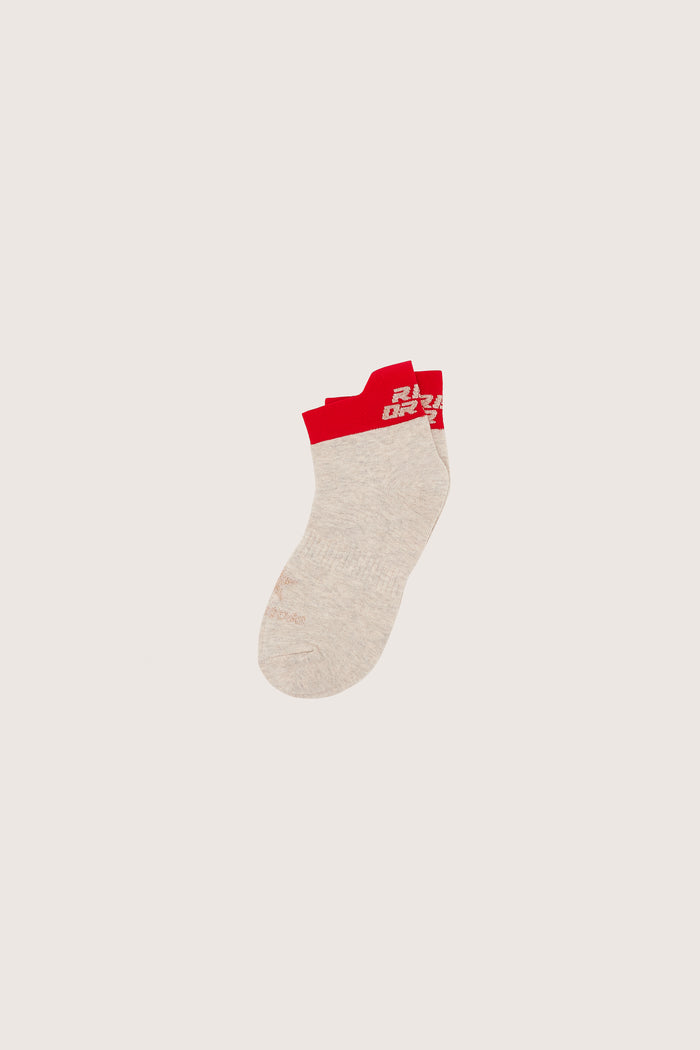 Bellerose Chaussettes Chevilles Logo Beige Pour Femmes