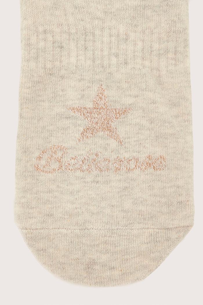 Bellerose Chaussettes Chevilles Logo Beige Pour Femmes