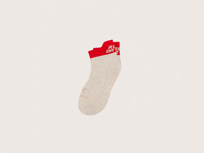 Bellerose Chaussettes chevilles logo beige pour femmes