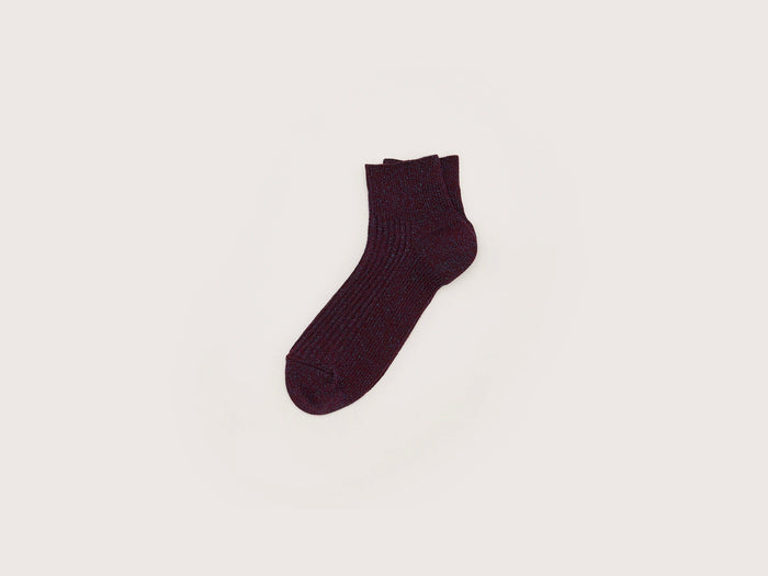 Bellerose Chaussettes côtelées bordeaux pour femmes
