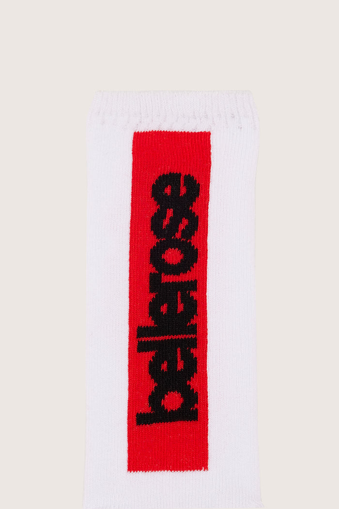 Bellerose Chaussettes Crew Avec Logo Blanc Pour Femmes
