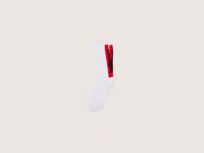 Bellerose Chaussettes crew avec logo blanc pour femmes