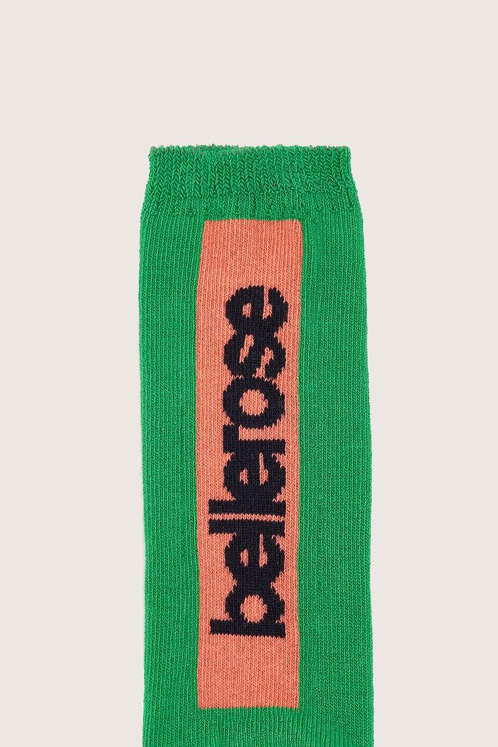 Bellerose Chaussettes Crew Avec Logo Vert Pour Femmes