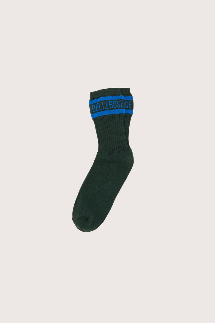 Bellerose Chaussettes Crew Avec Logo Vert Pour Femmes