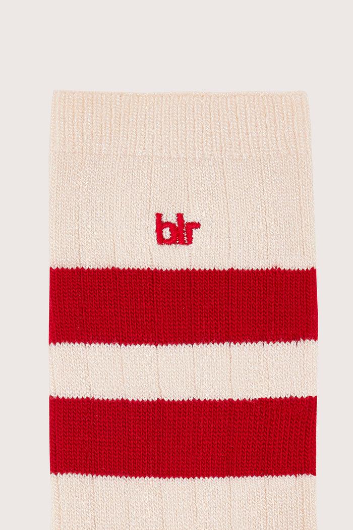 Bellerose Chaussettes Crew Rayées écrues Pour Femmes