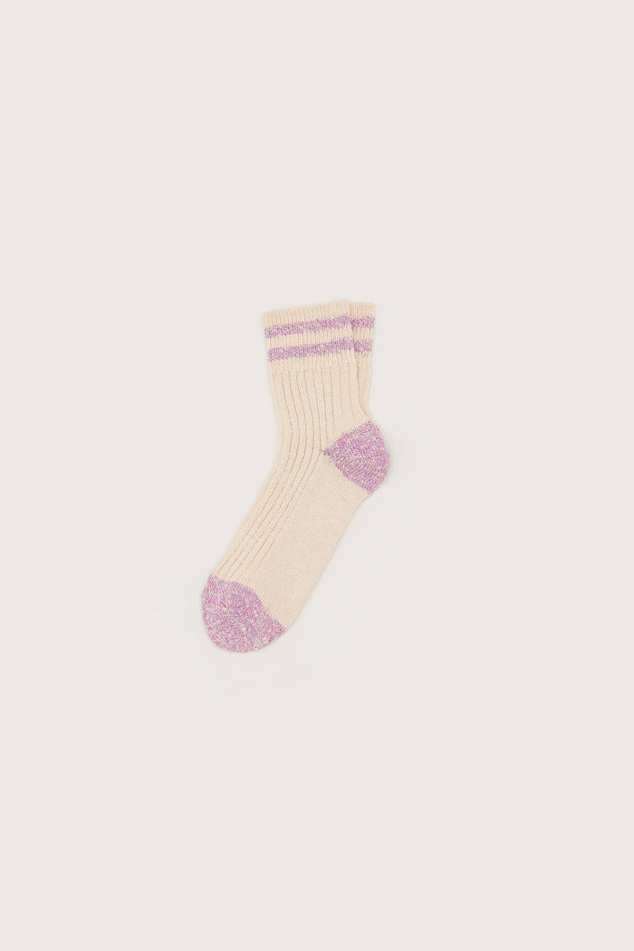 Bellerose Chaussettes Crew Rayées écrues Pour Femmes