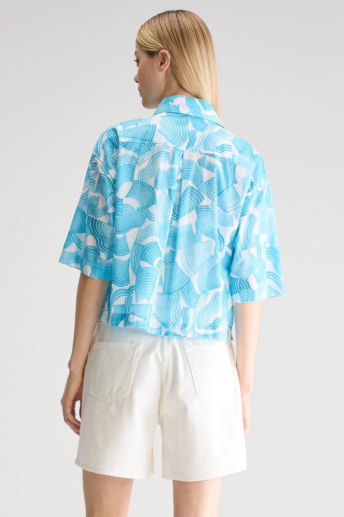 Bellerose Chemise À Manches Courtes Métallique Pour Femmes