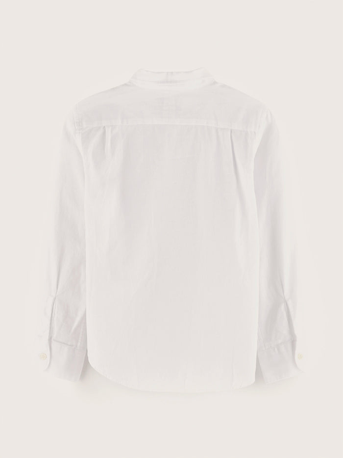 Bellerose Chemise Blanche En Popeline De Coton Pour Garçons