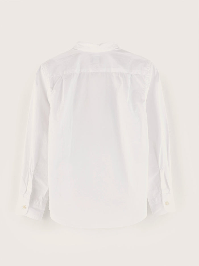 Bellerose Chemise Blanche En Popeline De Coton Pour Garçons