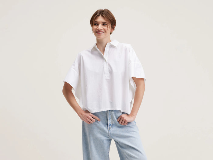 Bellerose Chemise blanche manches courtes pour femmes