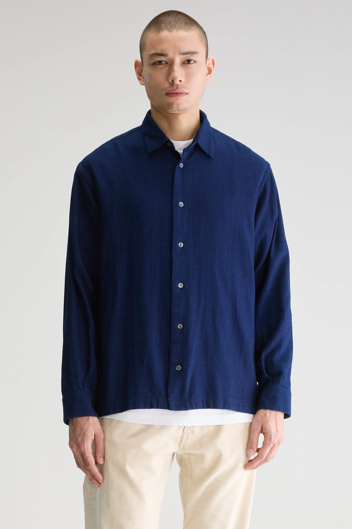 Bellerose Chemise Bleue à Manches Longues Pour Homme