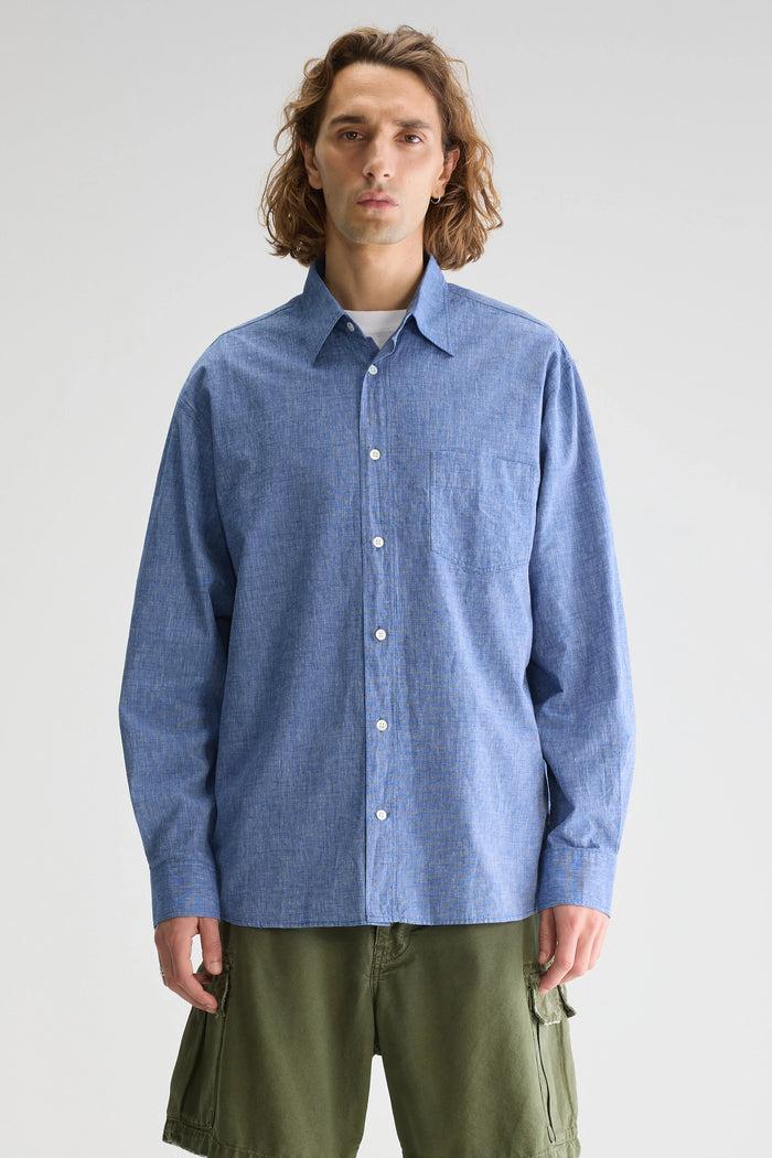 Bellerose Chemise Bleue à Manches Longues Pour Homme