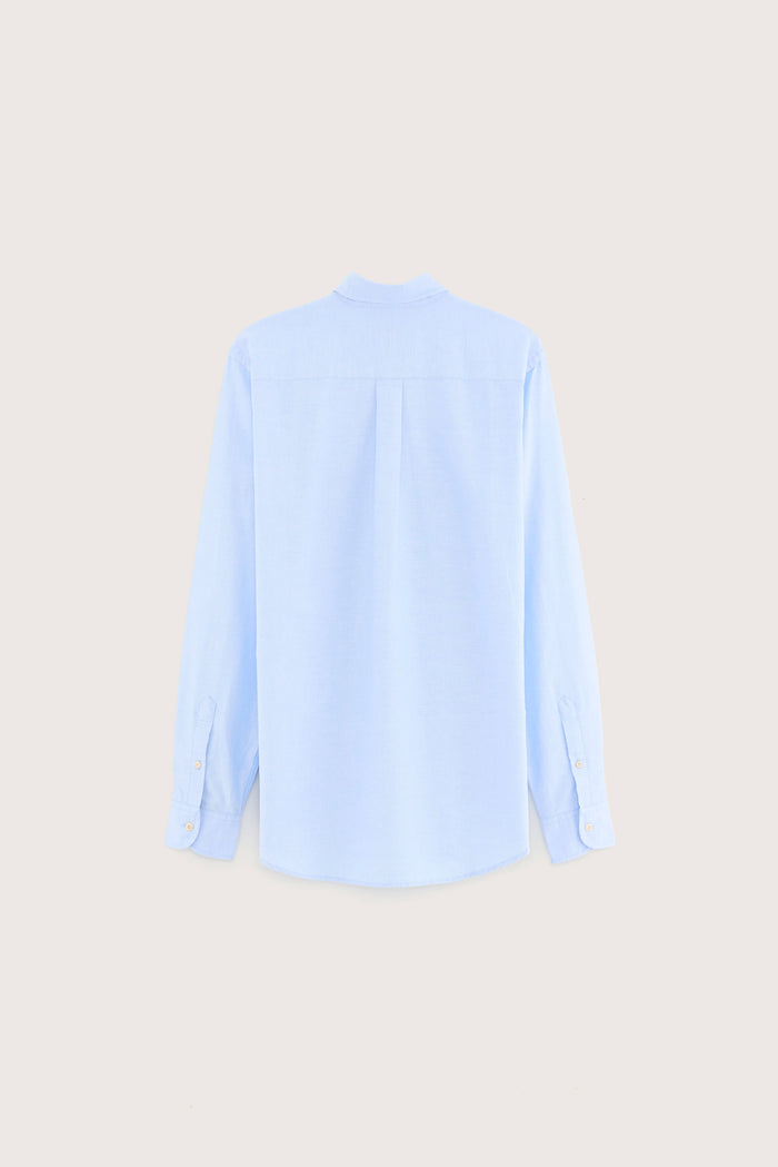 Bellerose Chemise Bleue Slim à Manches Longues Pour Homme